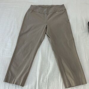 INC International Concepts Taupe Stretch Cropped Pants